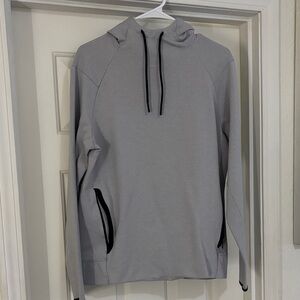 Old Navy Light Gray Hoodie with Black Details
